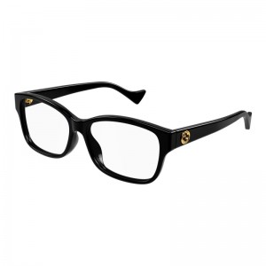 Gucci 1259O-004 54 Optical Frame WOMAN RECYC BLACK-BLACK-TRANSPARENT