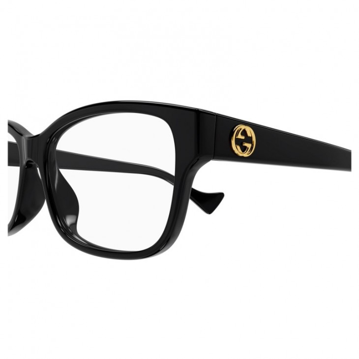 Gucci 1259O-004 54 Optical Frame WOMAN RECYC BLACK-BLACK-TRANSPARENT