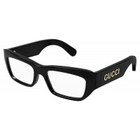 Gucci 1297O-001 53 Optical Frame MAN RECYCLE BLACK-BLACK-TRANSPARENT