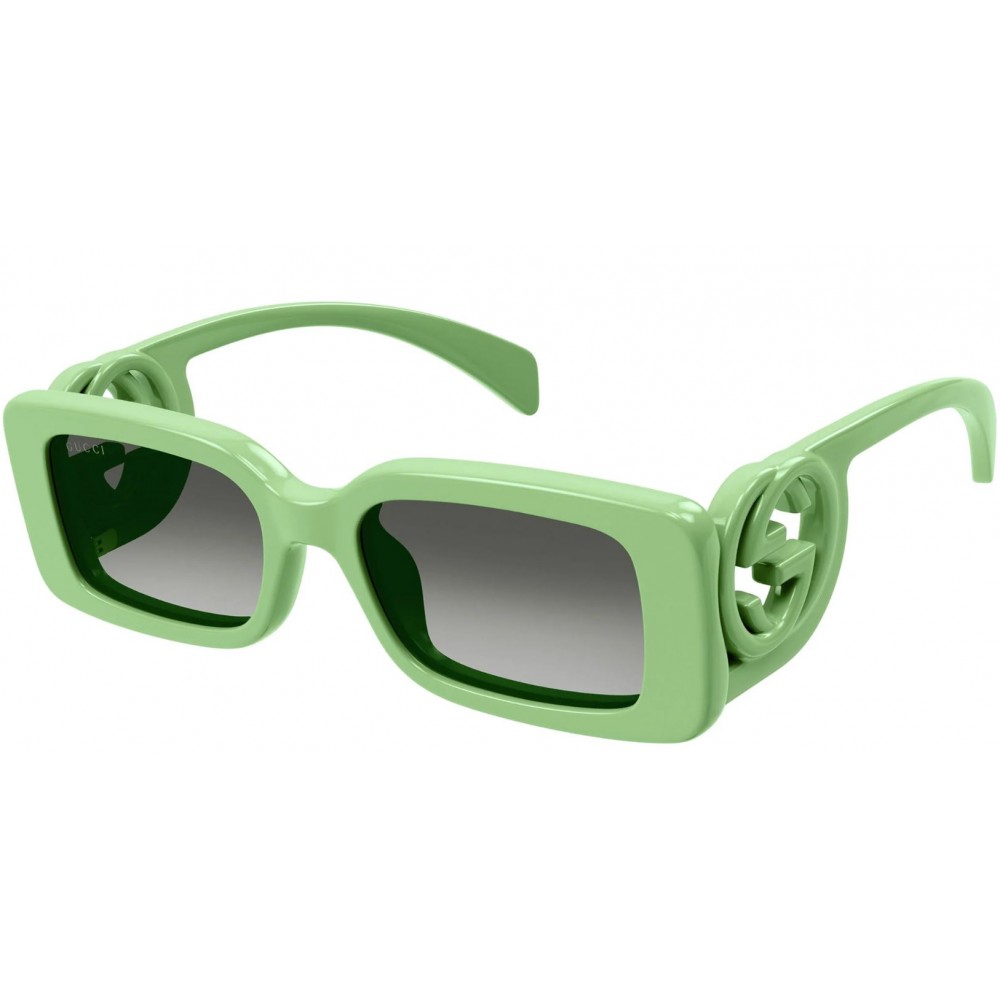 Gucci 1325S-004 54 Sunglass WOMAN INJECTION GREEN-GREEN-GREEN