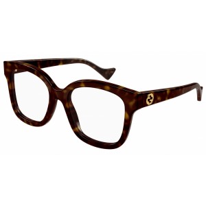 Gucci 1258O-005 53 Optical Frame WOMAN RECYC HAVANA-HAVANA-TRANSPARENT