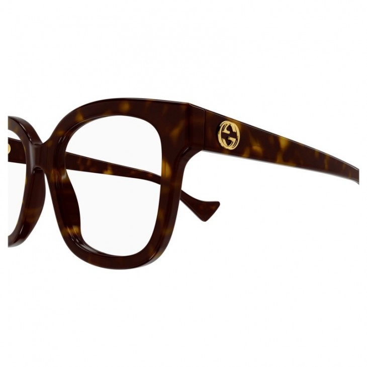 Gucci 1258O-005 53 Optical Frame WOMAN RECYC HAVANA-HAVANA-TRANSPARENT