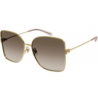 Gucci 1282SA-003 62 Sunglass WOMAN METAL GOLD-GOLD-BROWN