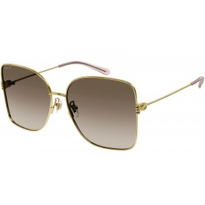 Gucci 1282SA-003 62 Sunglass WOMAN METAL GOLD-GOLD-BROWN