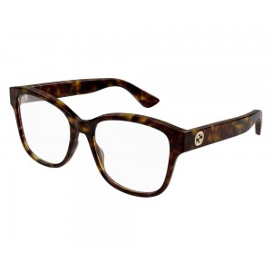 Gucci 1340O-002 54 Optical Frame WOMAN INJEC HAVANA-HAVANA-TRANSPARENT