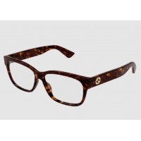 Gucci 1341O-002 55 Optical Frame WOMAN INJEC HAVANA-HAVANA-TRANSPARENT