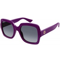 Gucci 1337S-007 54 Sunglass WOMAN INJECTION BURGUNDY-BURGUNDY-GREY