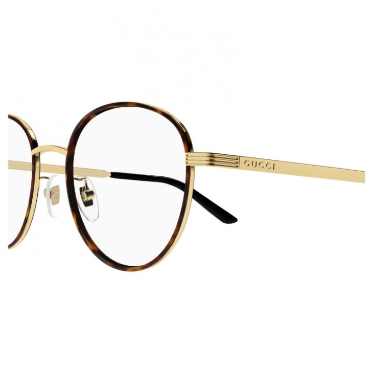 Gucci 1353OA-002 52 Optical Frame MAN METAL GOLD-GOLD-TRANSPARENT