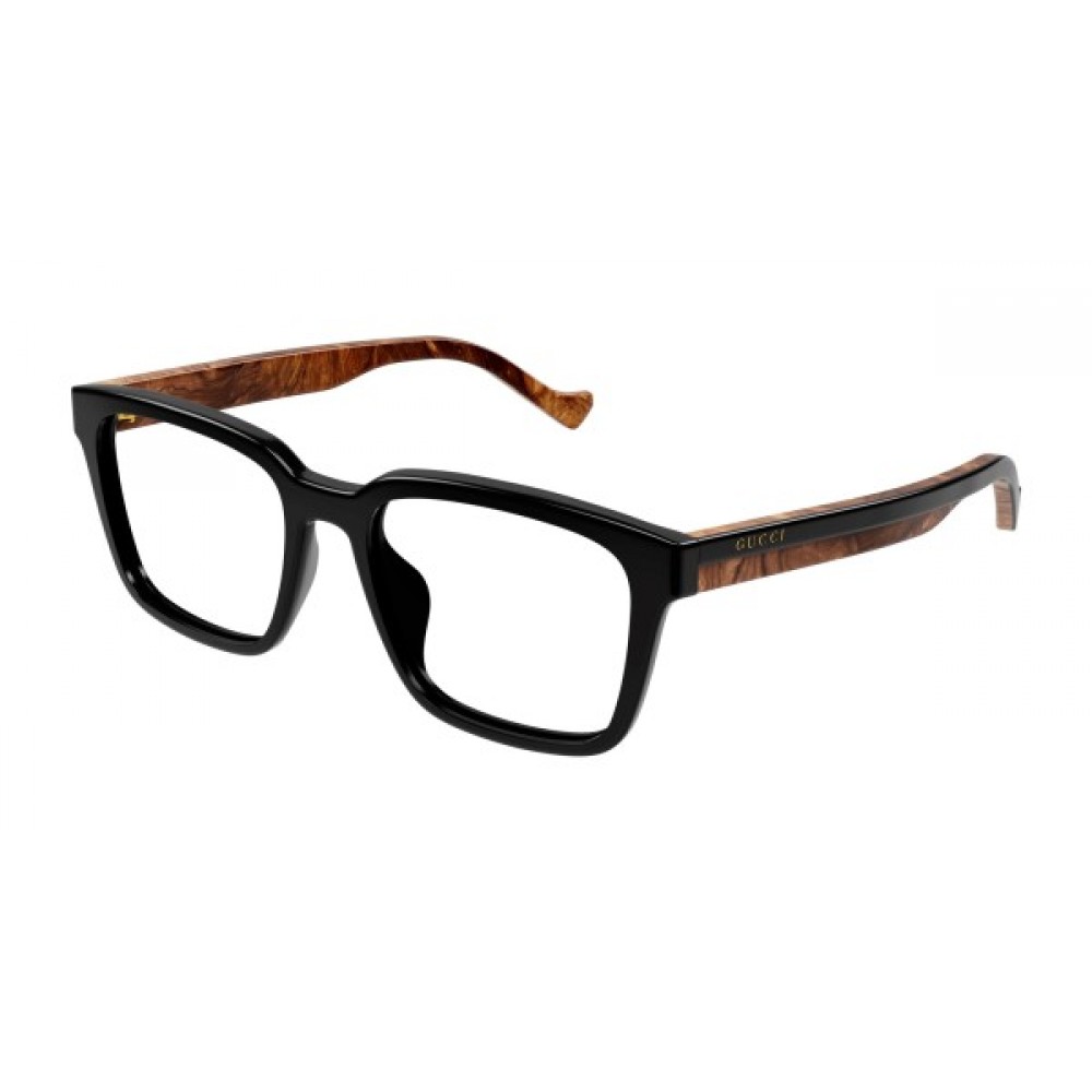 Gucci 1306OA-001 54 Optical Frame MAN RECYCL BLACK-BLACK-TRANSPARENT