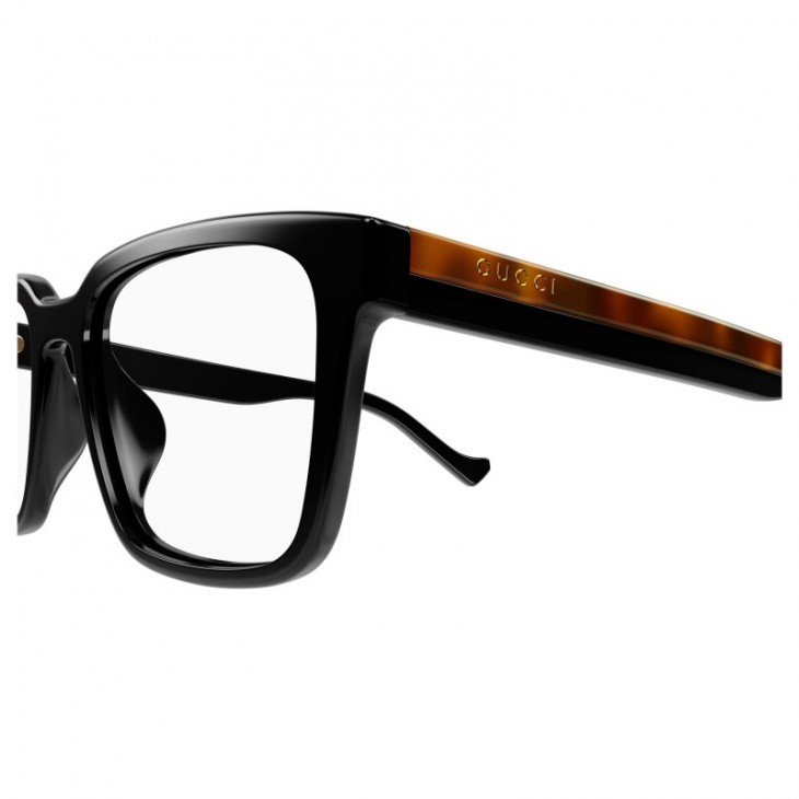 Gucci 1306OA-003 54 Optical Frame MAN RECYCL BLACK-HAVANA-TRANSPARENT