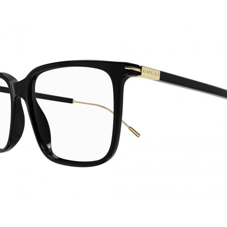 Gucci 1273O-001 56 Optical Frame MAN RECYCLE BLACK-GOLD-TRANSPARENT