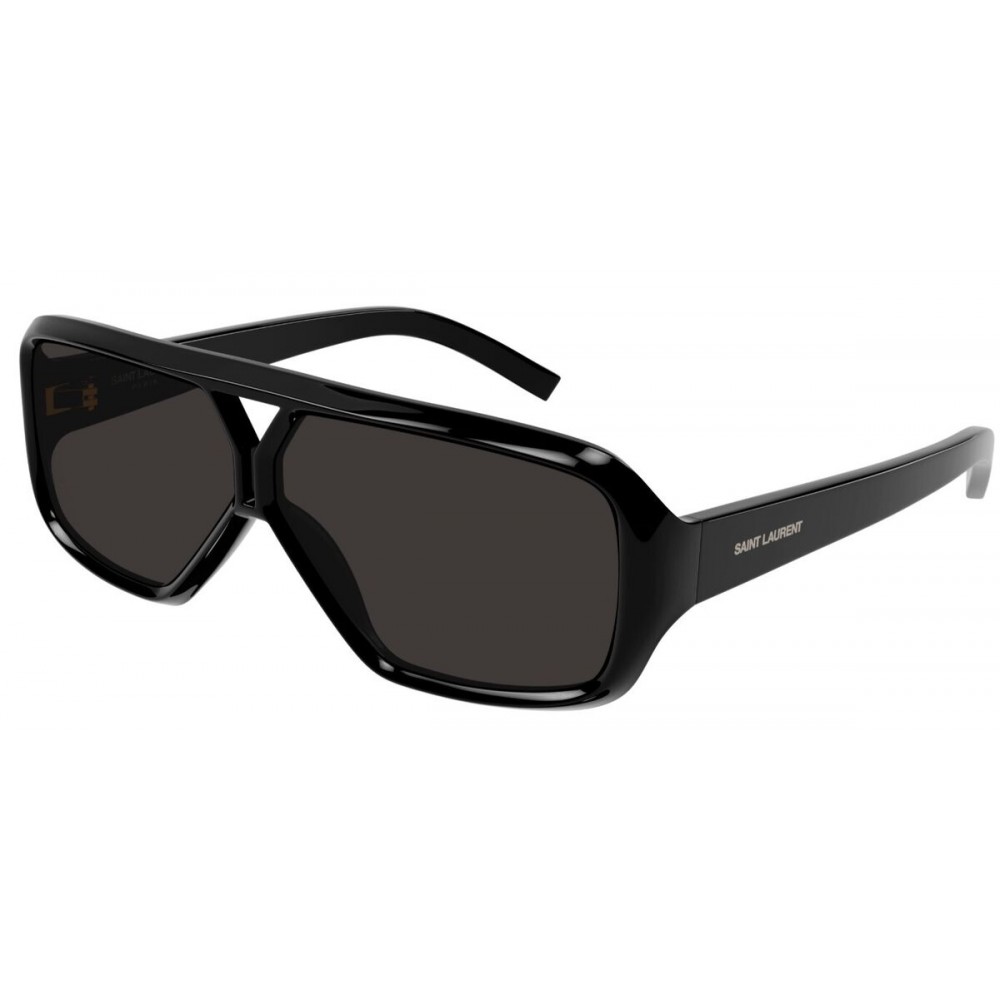 Yves Saint Laurent 569 Y-001 63 Sunglass WOMAN ACETATE BLACK-BLACK-BLACK