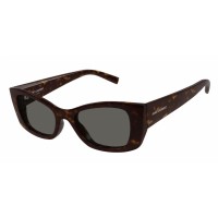 Yves Saint Laurent 593-002 52 Sunglass WOMAN INJECTION HAVANA-HAVANA-GREY