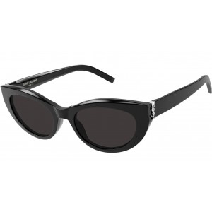 Yves Saint Laurent M115-001 54 Sunglass WOMAN RECYCLED A BLACK-BLACK-BLACK