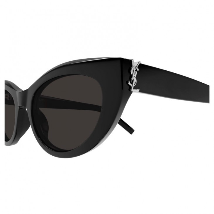 Yves Saint Laurent M115-001 54 Sunglass WOMAN RECYCLED A BLACK-BLACK-BLACK