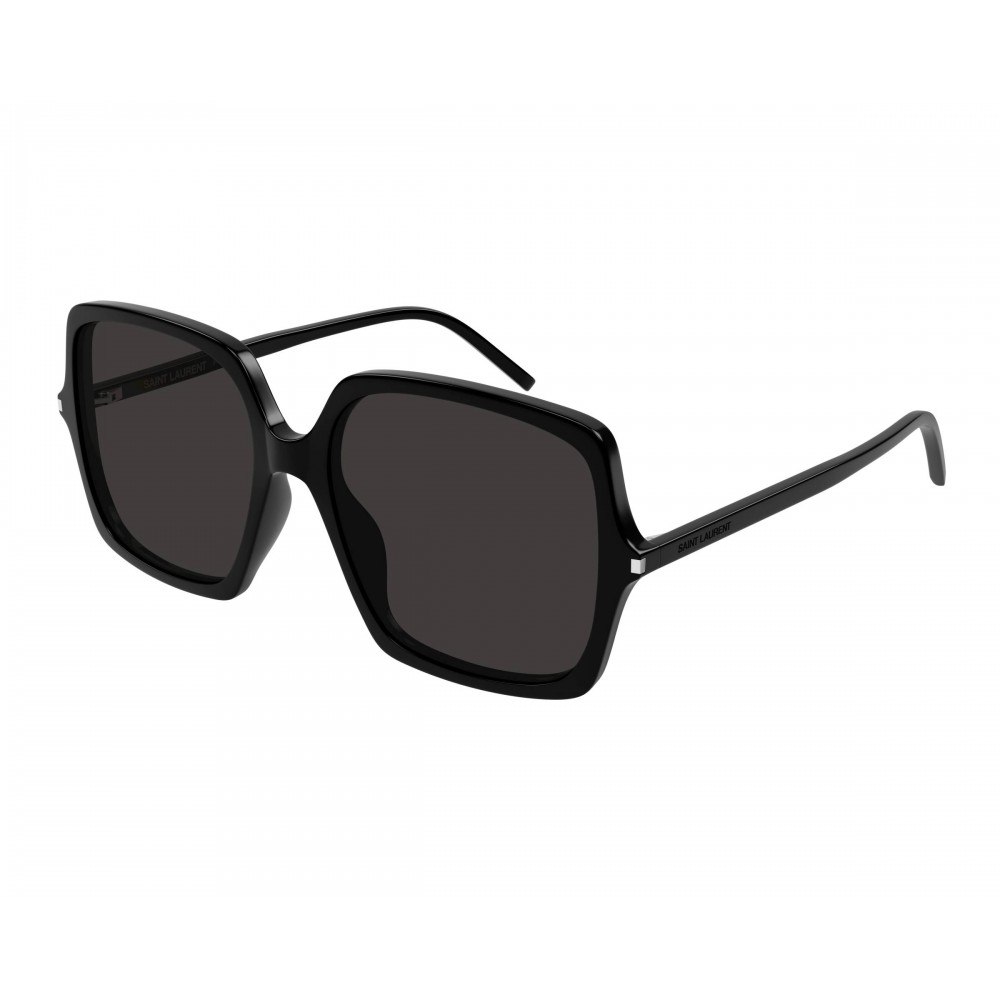 Yves Saint Laurent 591-001 57 Sunglass WOMAN RECYCLED AC BLACK-BLACK-BLACK