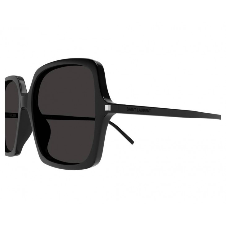 Yves Saint Laurent 591-001 57 Sunglass WOMAN RECYCLED AC BLACK-BLACK-BLACK