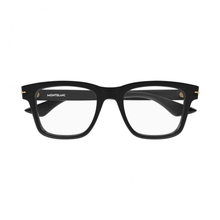 Montblanc 0266O-005 54 Optical Frame MAN RECYCLE BLACK-BLACK-TRANSPARENT