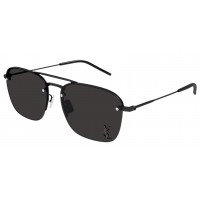 Yves Saint Laurent 309 M-005 59 Sunglass WOMAN METAL BLACK-BLACK-BLACK