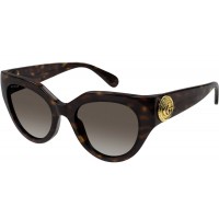 Gucci 1408S-003 52 Sunglass WOMAN RECYCLED A HAVANA-HAVANA-BROWN