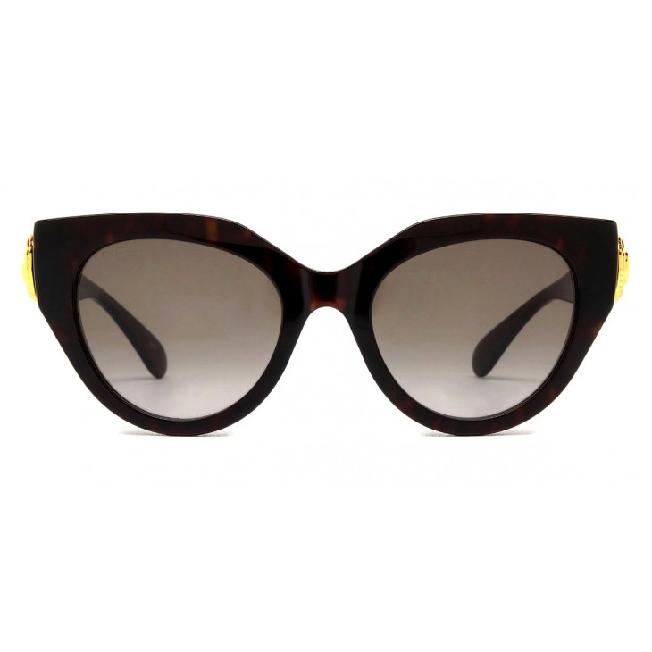 Gucci 1408S-003 52 Sunglass WOMAN RECYCLED A HAVANA-HAVANA-BROWN