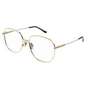 Gucci 1417OA-001 59 Optical Frame WOMAN META GOLD-GOLD-TRANSPARENT