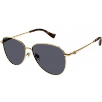 Gucci 1419S-001 60 Sunglass WOMAN METAL GOLD-GOLD-GREY