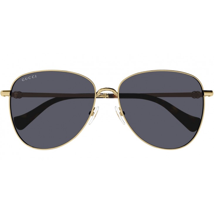 Gucci 1419S-001 60 Sunglass WOMAN METAL GOLD-GOLD-GREY