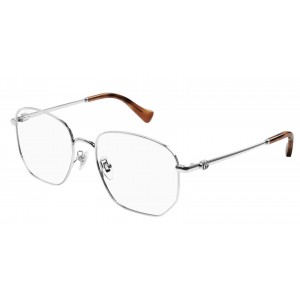 Gucci 1420OK-002 54 Optical Frame WOMAN META SILVER-SILVER-TRANSPARENT