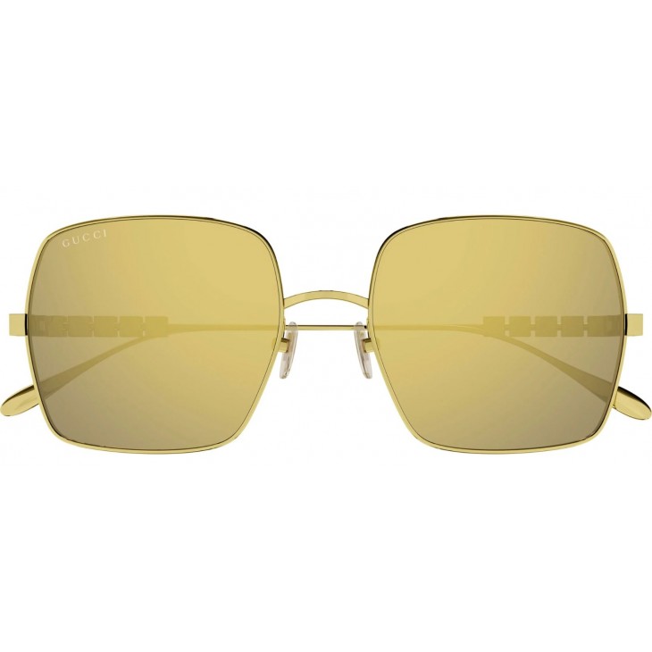 Gucci 1434S-004 57 Sunglass WOMAN METAL GOLD-GOLD-GOLD