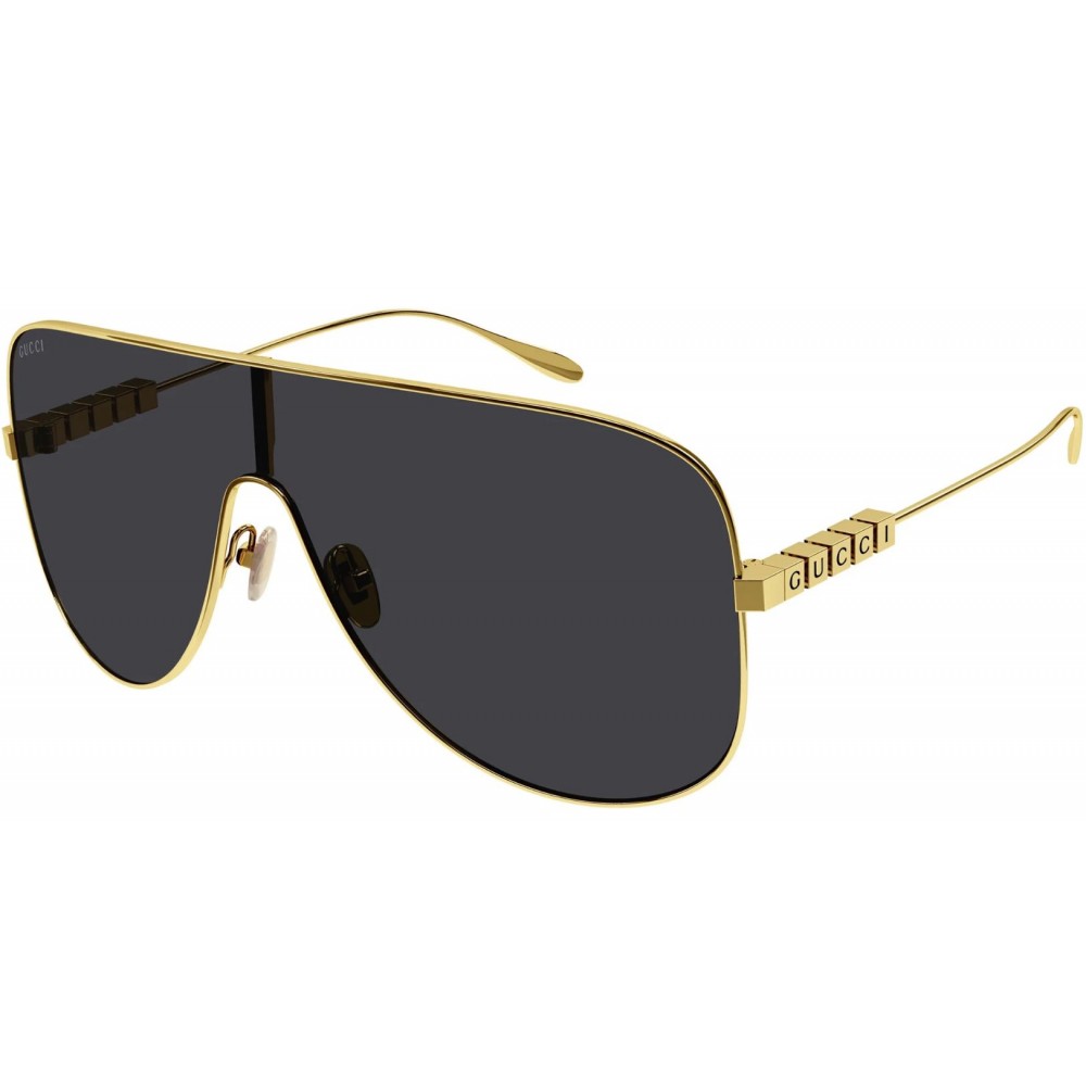 Gucci 1436S-001 99 Sunglass WOMAN METAL GOLD-GOLD-GREY