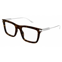 Gucci 1438O-002 53 Optical Frame MAN RECYCLE HAVANA-SILVER-TRANSPARENT