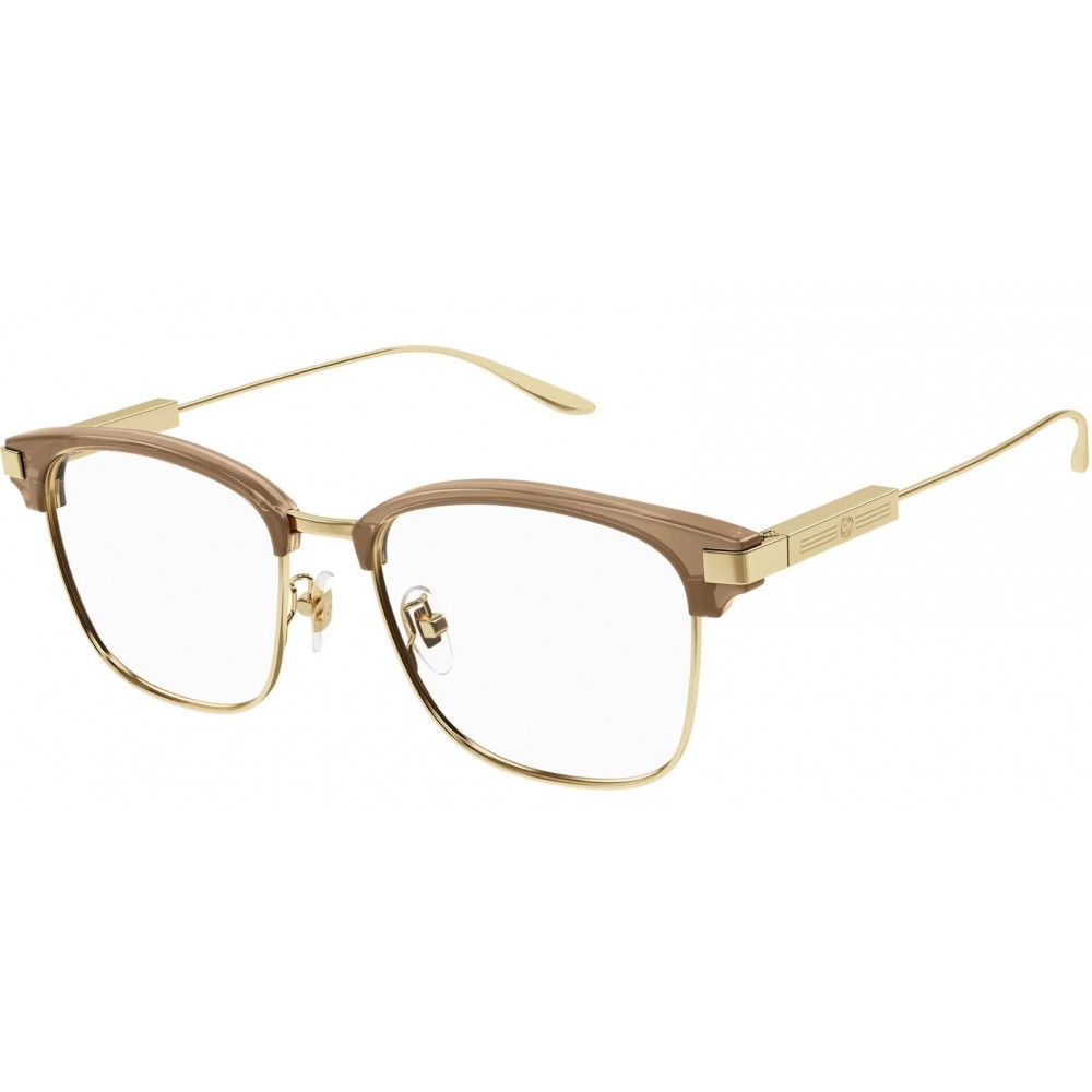 Gucci 1439OK-003 53 Optical Frame MAN RECYCL BROWN-GOLD-TRANSPARENT