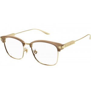 Gucci 1439OK-003 53 Optical Frame MAN RECYCL BROWN-GOLD-TRANSPARENT