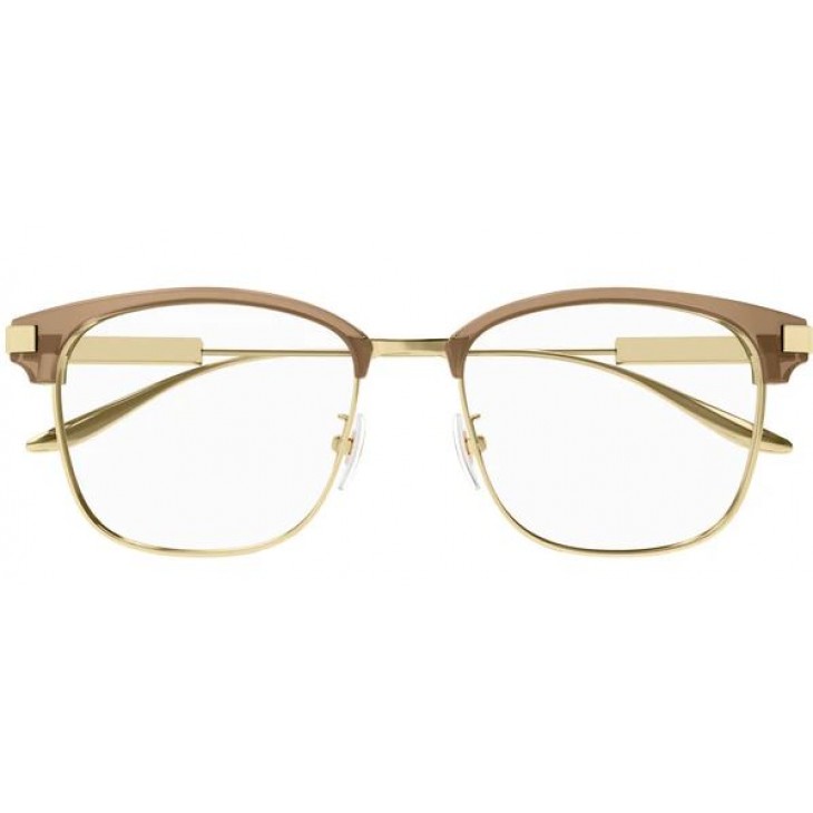 Gucci 1439OK-003 53 Optical Frame MAN RECYCL BROWN-GOLD-TRANSPARENT