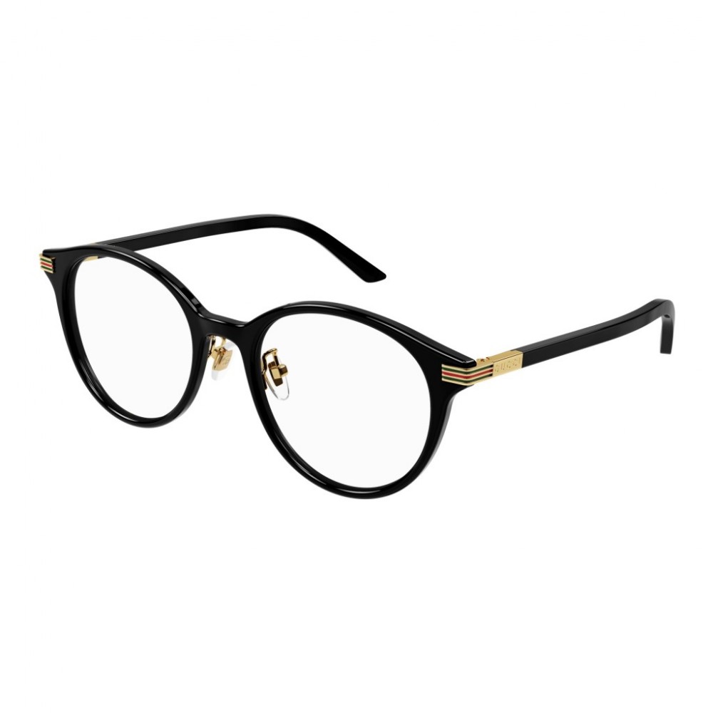 Gucci 1454OK-001 52 Optical Frame WOMAN RECY BLACK-BLACK-TRANSPARENT