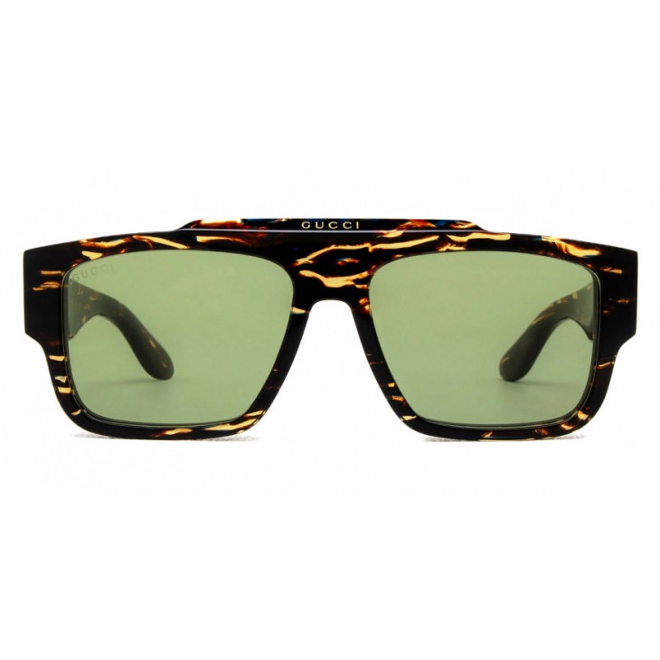 Gucci 1460S-002 56 Sunglass MAN ACETATE HAVANA-HAVANA-GREEN