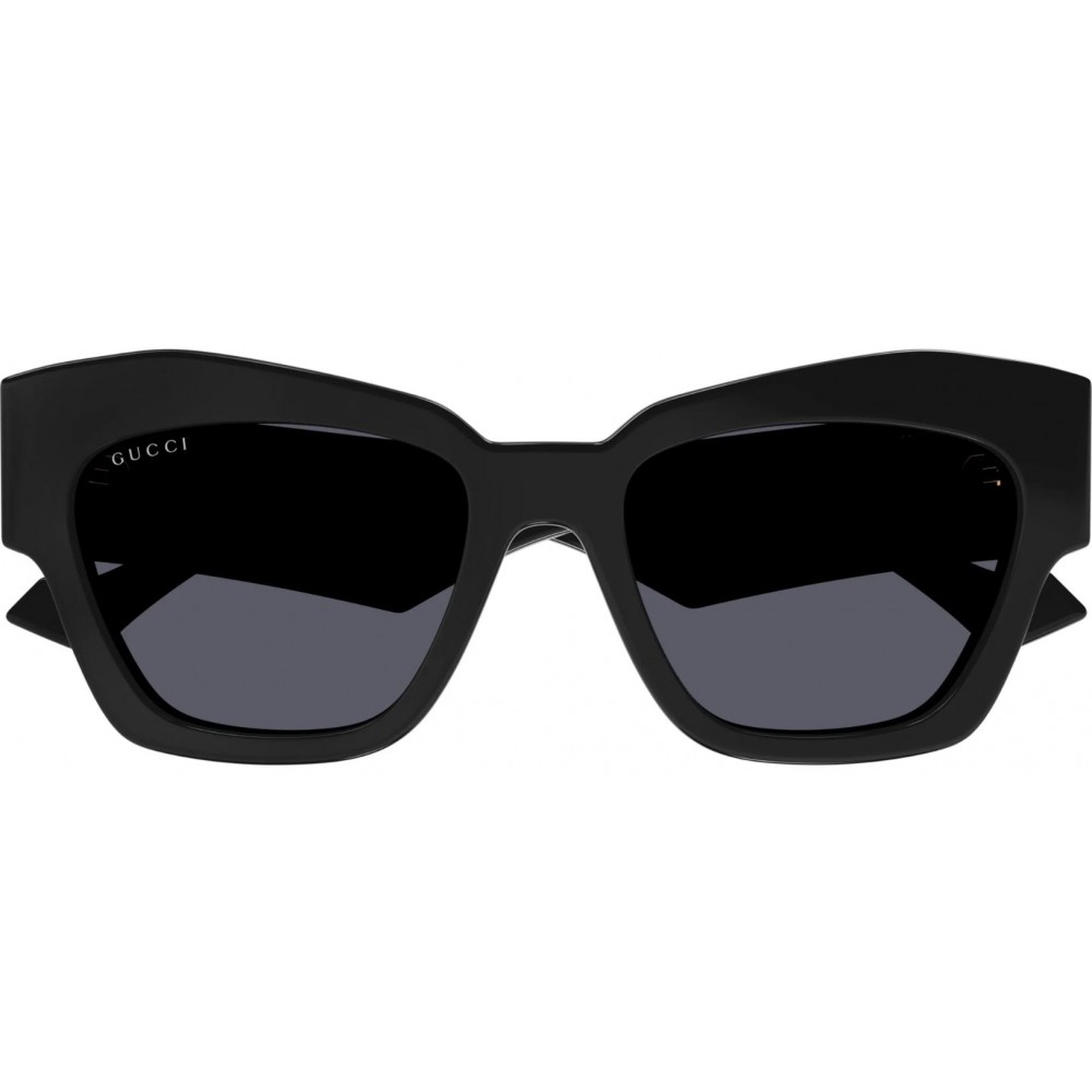 Gucci 1422S-001 55 Sunglass WOMAN RECYCLED A BLACK-BLACK-GREY