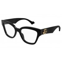 Gucci 1424O-005 54 Optical Frame WOMAN RECYC BLACK-BLACK-TRANSPARENT