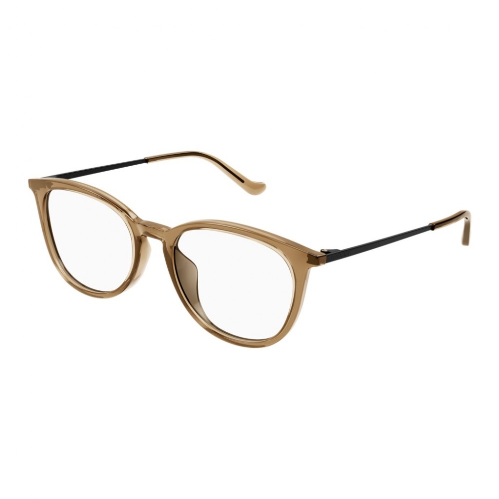 Gucci 1468OA-003 52 Optical Frame WOMAN RECY BROWN-BLACK-TRANSPARENT