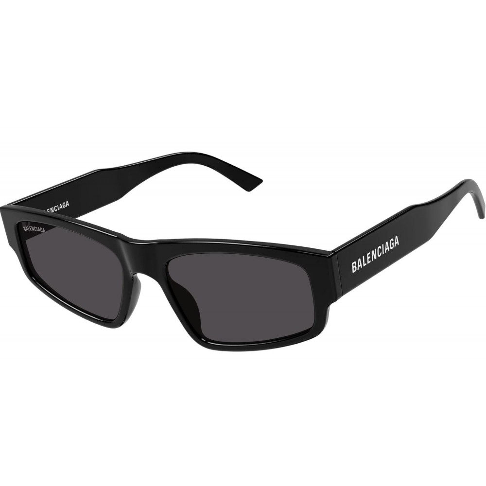 Balenciaga 0305S-001 56 Sunglass UNISEX RECYCLED BLACK-BLACK-GREY