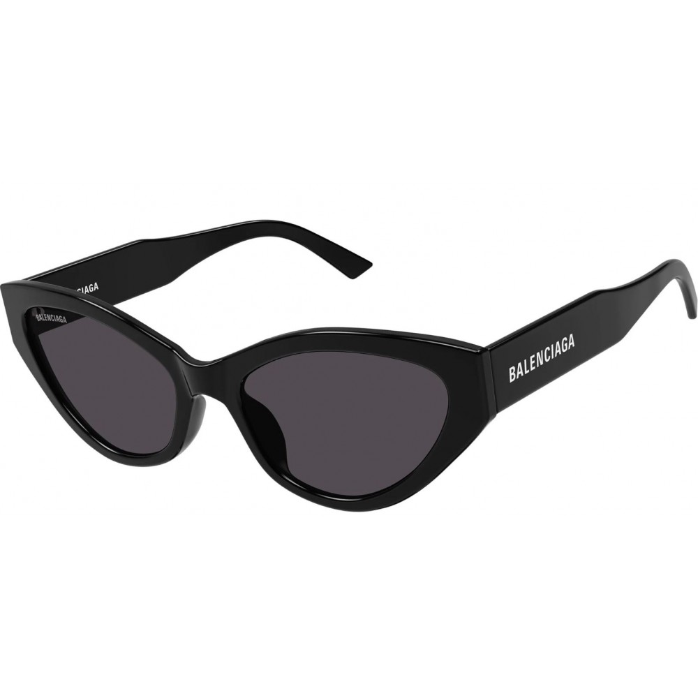 Balenciaga 0306S-001 57 Sunglass WOMAN RECYCLED A BLACK-BLACK-GREY