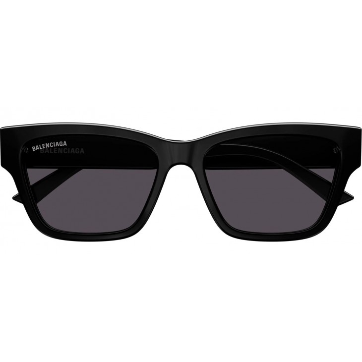 Balenciaga 0307SA-001 56 Sunglass WOMAN RECYCLED BLACK-BLACK-GREY