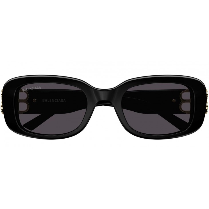 Balenciaga 0310SK-001 53 Sunglass WOMAN RECYCLED BLACK-BLACK-GREY