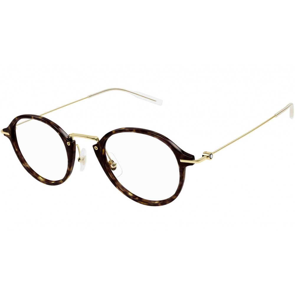 Montblanc 0297O-002 49 Optical Frame MAN INJECTI HAVANA-GOLD-TRANSPARENT