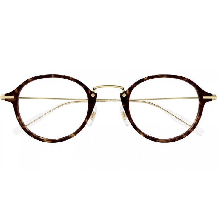 Montblanc 0297O-002 49 Optical Frame MAN INJECTI HAVANA-GOLD-TRANSPARENT