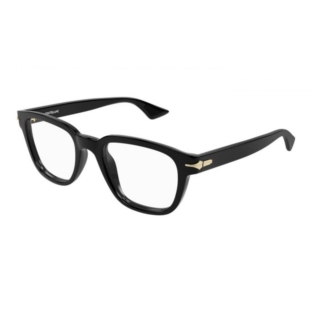 Montblanc 0305O-005 53 Optical Frame MAN RECYCLE BLACK-BLACK-TRANSPARENT