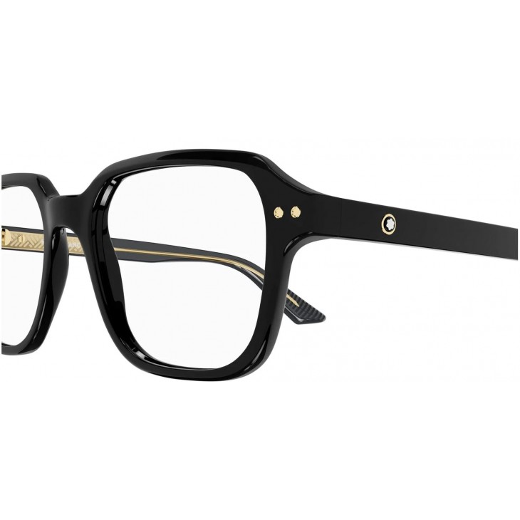 Montblanc 0290O-001 54 Optical Frame MAN RECYCLE BLACK-BLACK-TRANSPARENT