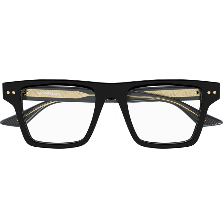 Montblanc 0288O-001 52 Optical Frame MAN RECYCLE BLACK-BLACK-TRANSPARENT