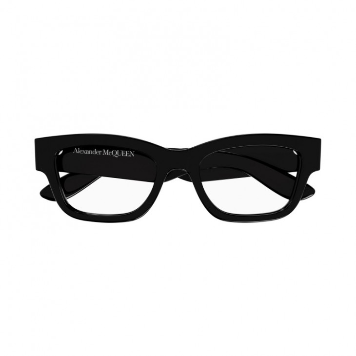 Alexander McQueen 0422O-005 54 Optical Frame WOMAN RECYC BLACK-BLACK-TRANSPARENT